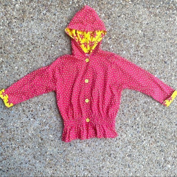VTG Girls Pink Polka Dot Jacket Made in America 12 - Picture 1 of 8